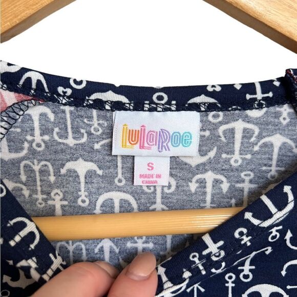 LuLaRoe Nautical Randy Tee Size Small - Picture 2 of 4